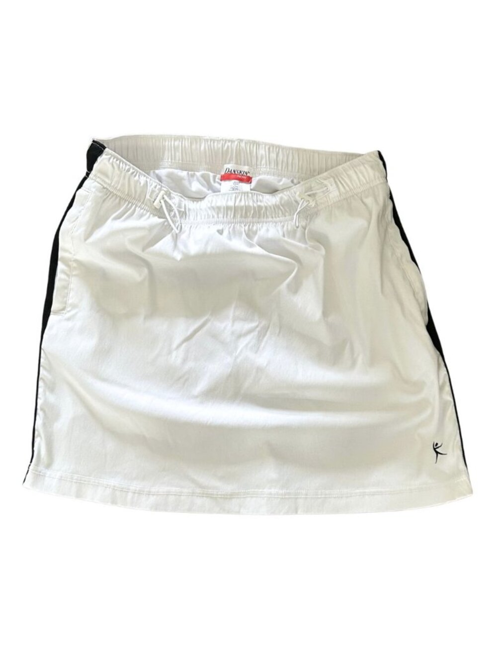 Danskin White with Black Side Stripe Athletic Tennis Golf Skort Women's Size S